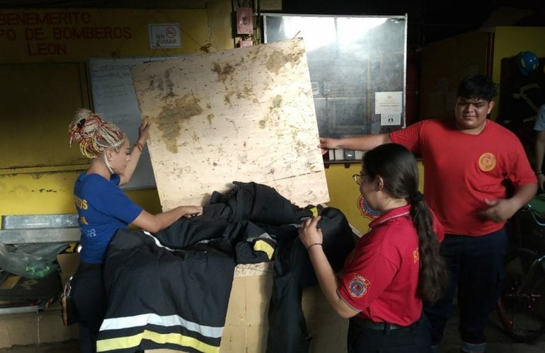 Und wieder ein Transport für die Feuerwehr in Nicaragua